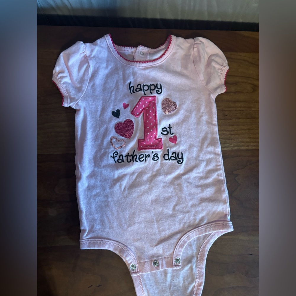 First Father’s Day onsie
